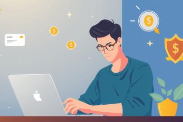 человек покупает технику с помощью онлайн-займа через смартфон